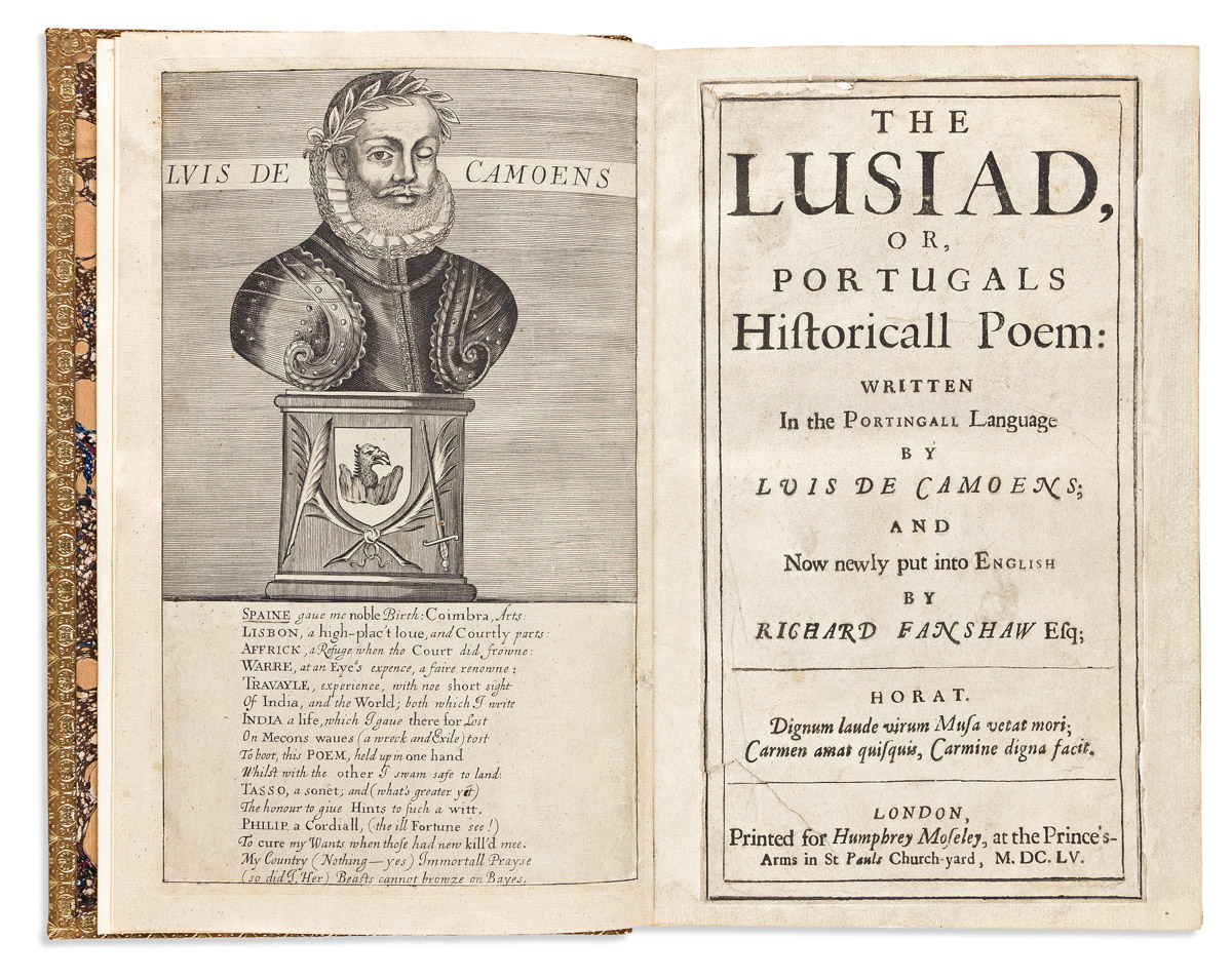Camõens, Luis de (1524?-1580) trans. Thomas Fanshawe. The Lusiad, or, Portugals Historicall Poem.
